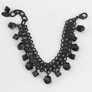 Liz Palacios Black Glass Charm Bracelet